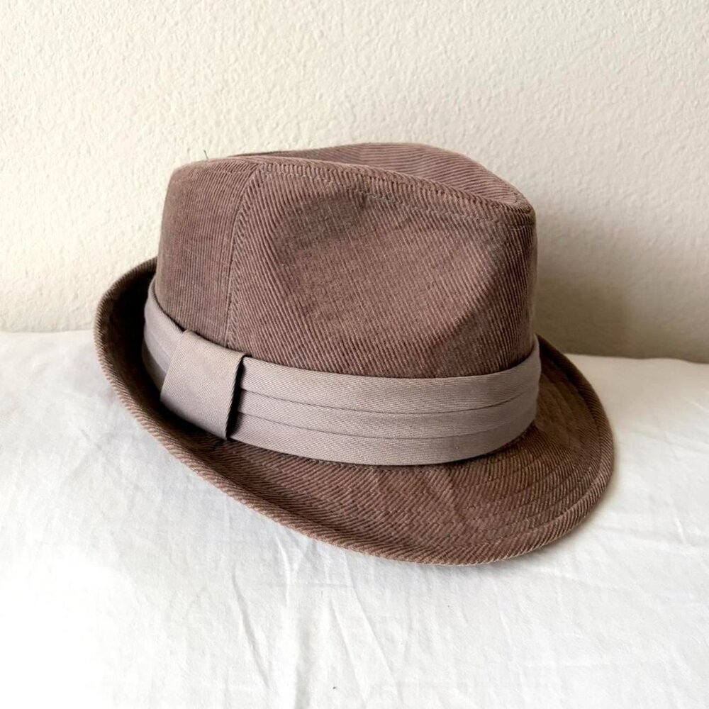 L.E.I. vintage y2k 2000s corduroy fedora hat Women's One Size